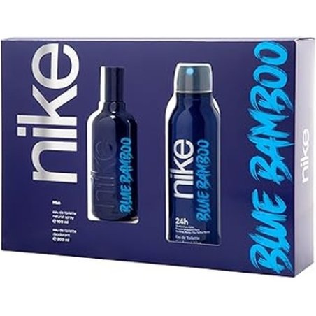Nike Blue Bamboo Gift Set For Men - Eau De Toilette 100 Ml Deodorant 200 Ml