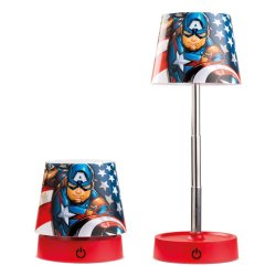 CAPTAIN AMERICA - Lampe de Bureau LED Rechargeable - 11cm