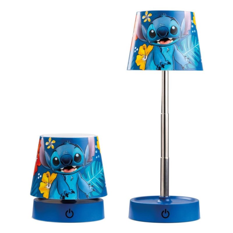 STITCH - Bleu - Lampe de Bureau LED Rechargeable - 11cm