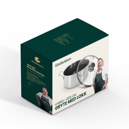 Gladkokken - Hybrid Casserolle with lid - Ø28 - 28 cm