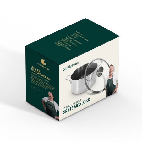 Gladkokken - Hybrid casserolle with lid - Ø20 - 20 cm