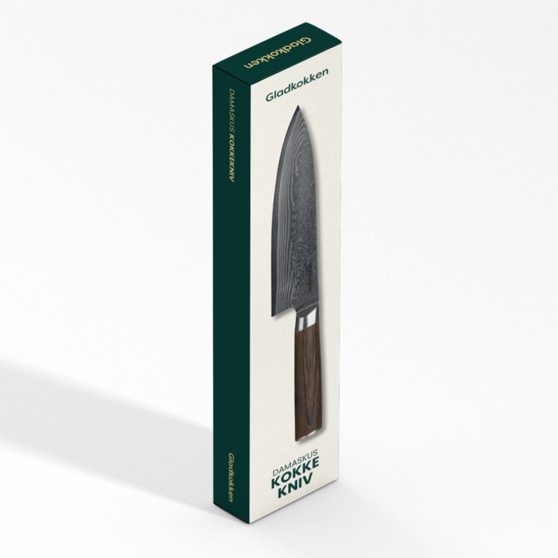 Gladkokken - Damascus chefs knife - 20 cm blade