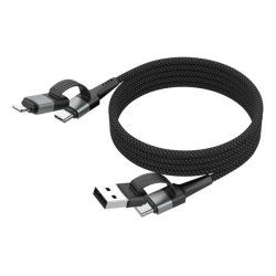 Magnetic cable USB-A or USB-C to USB-C or Lightning 120 cm