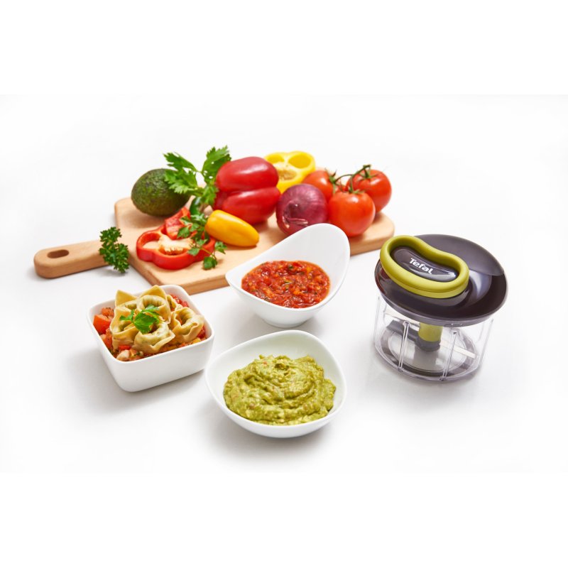 Tefal K13210 manual food chopper Black, Green, Transparent