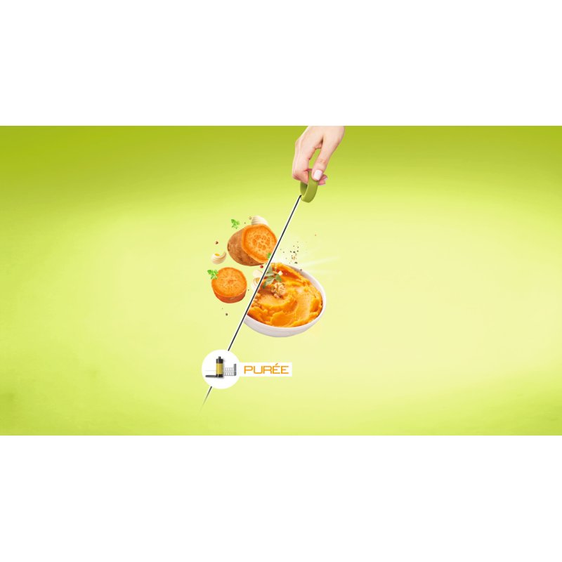 Tefal K13210 ustensile pour râper et émincer Noir, Vert, Transparent