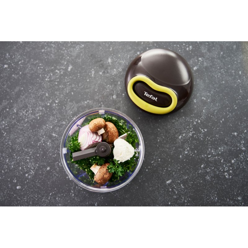 Tefal K13210 manual food chopper Black, Green, Transparent