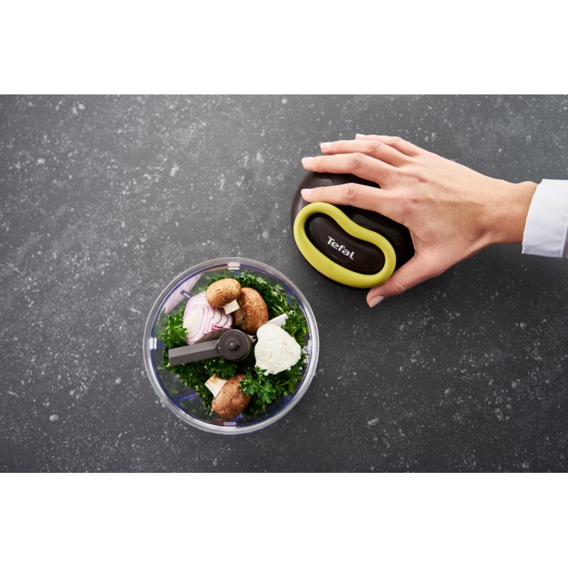 Tefal K13210 manual food chopper Black, Green, Transparent