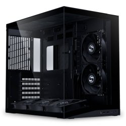 Lian Li O11 Dynamic Mini V2 Flow PC-Gehäuse, Mini-Gehäuse, ATX, Tempered Glass - inklusive 5x 120-mm-Lüfter, schwarz
