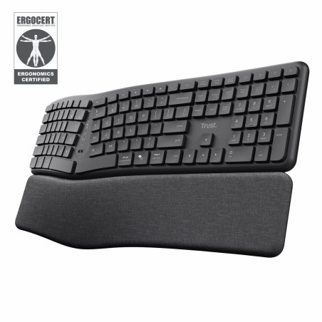 Trust Keyra Ergonomic multidevice wireless keyboard