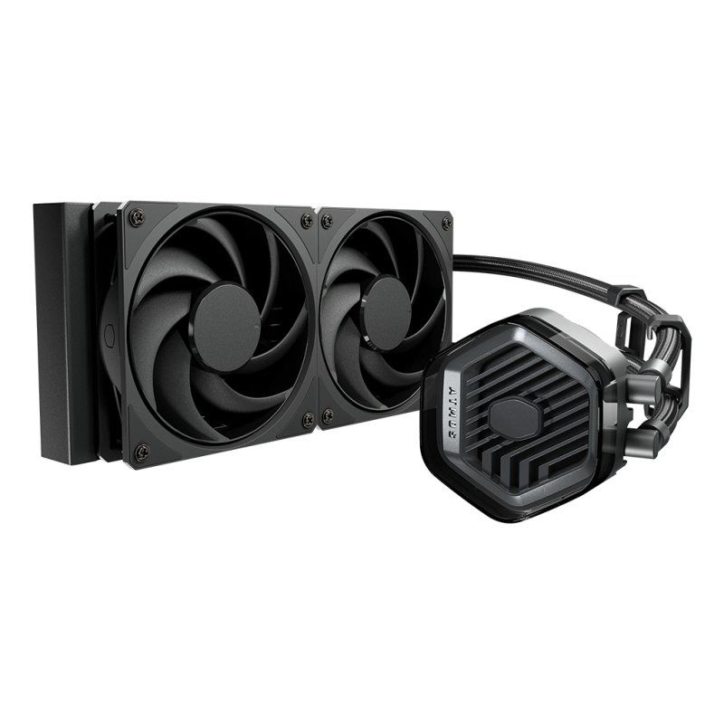 Cooler Master MasterLiquid ATMOS Stealth Series Processor Liquid cooling kit 12 cm Black