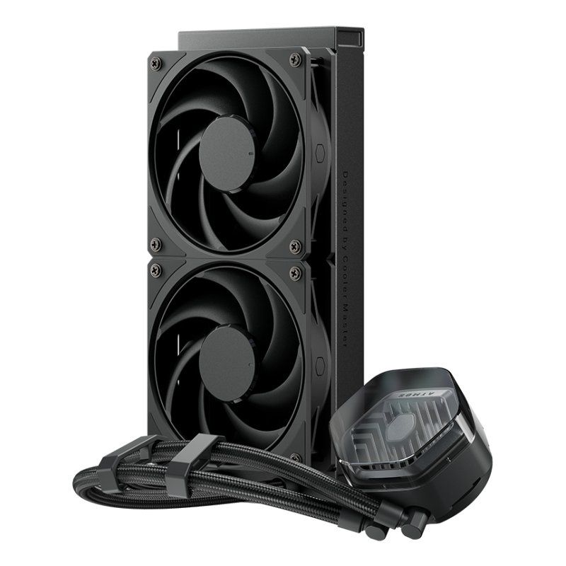 Cooler Master MasterLiquid ATMOS Stealth Series Processor Liquid cooling kit 12 cm Black