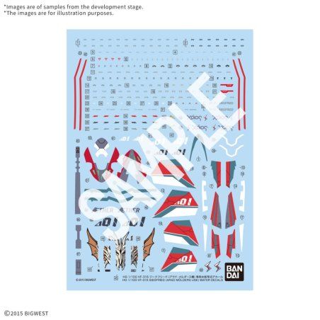 MACROSS - HG 1/100 VF-31S Siegfried Water Decals - Model Kit
