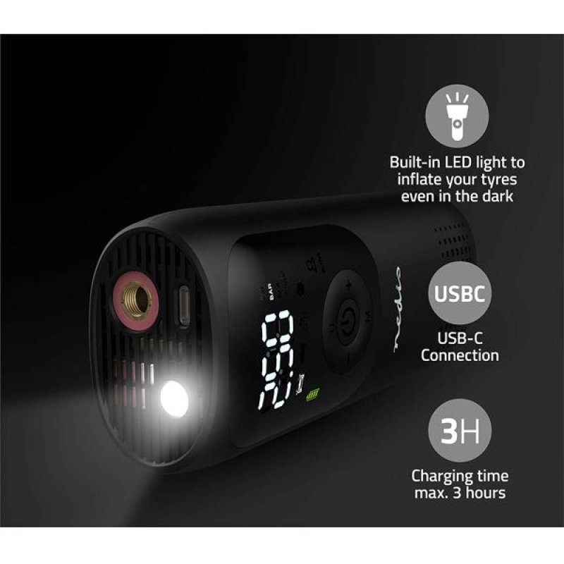 Compresseur d'air rechargeable 0.1 - 10.3 Bar | Vanne Dunlop | Modes de *