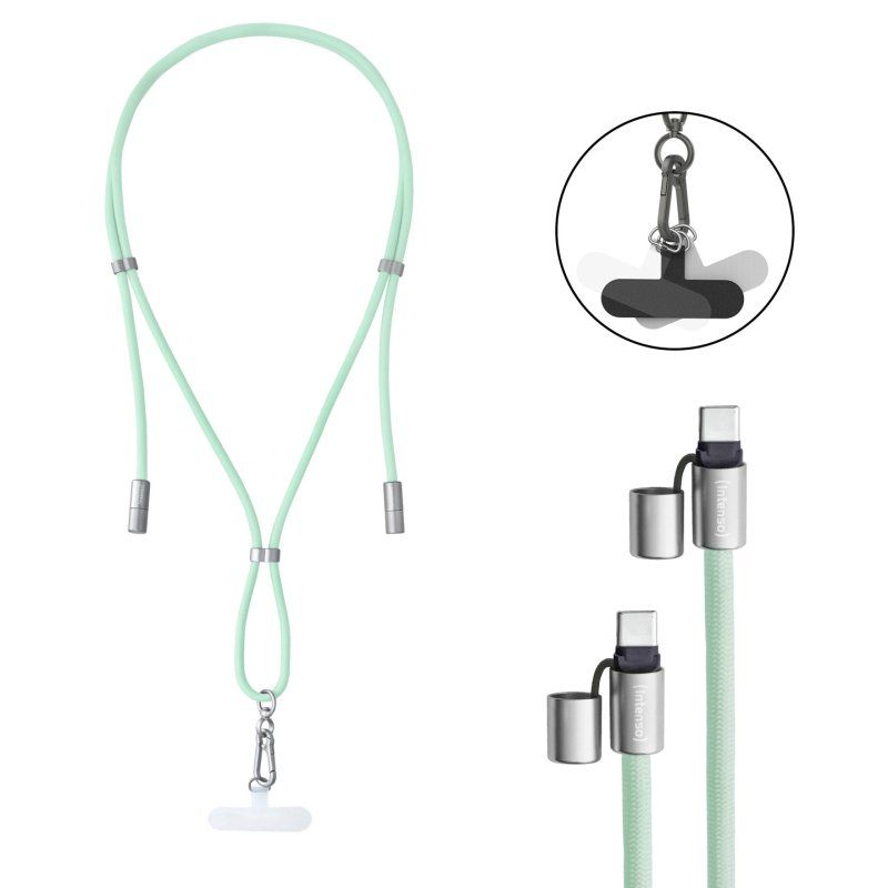 Intenso® Cell Phone Charging Lanyard - green