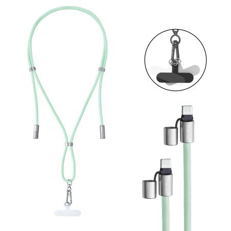 Intenso® Cell Phone Charging Lanyard - green