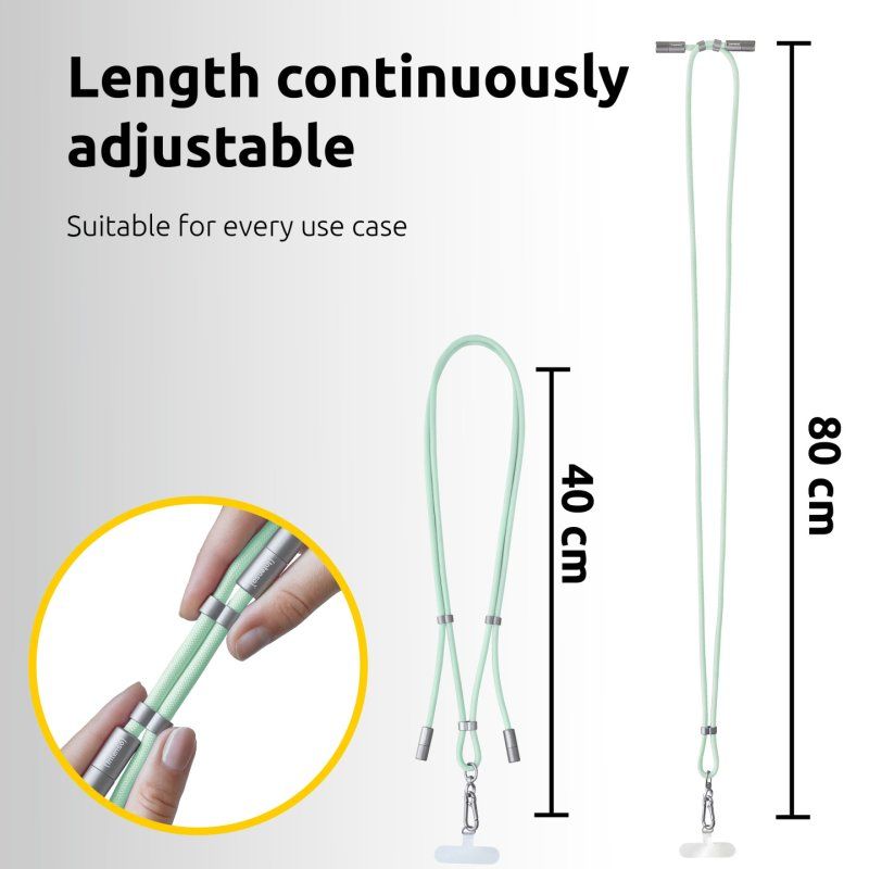 Intenso® Cell Phone Charging Lanyard - green
