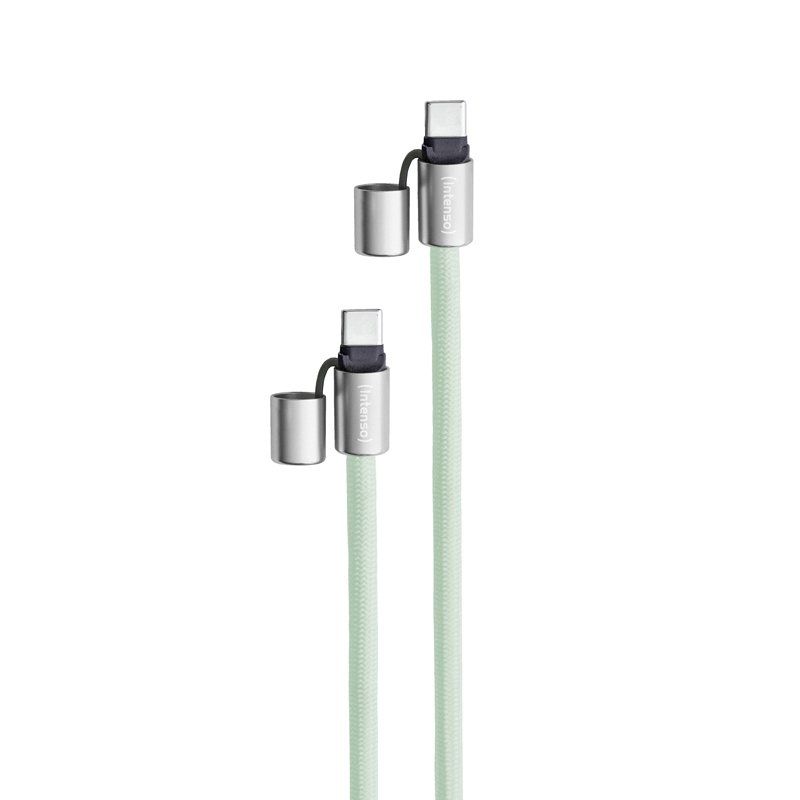Intenso Lanière de Charge USB-C – Collier Câble pour Smartphone, Charge Rapide 60W, Longueur Réglable, 1,65 m