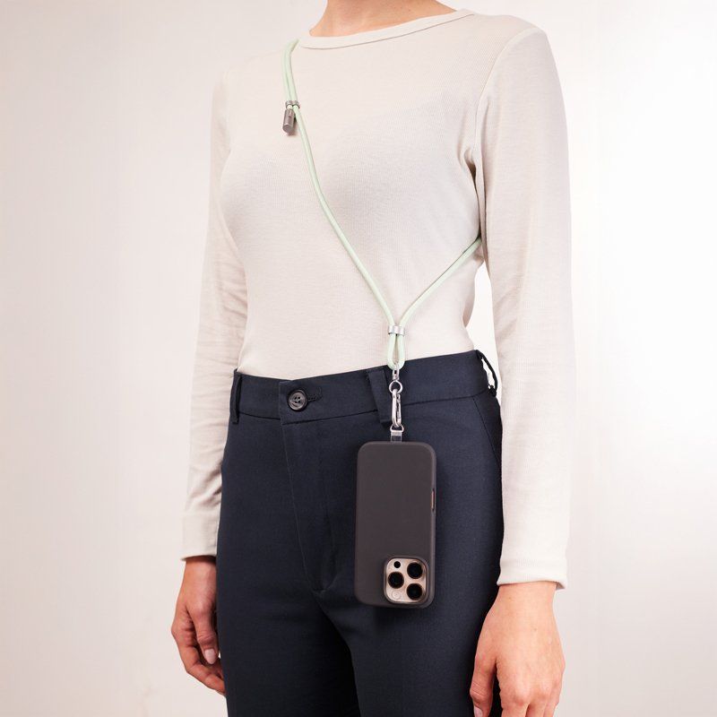 Intenso Lanière de Charge USB-C – Collier Câble pour Smartphone, Charge Rapide 60W, Longueur Réglable, 1,65 m