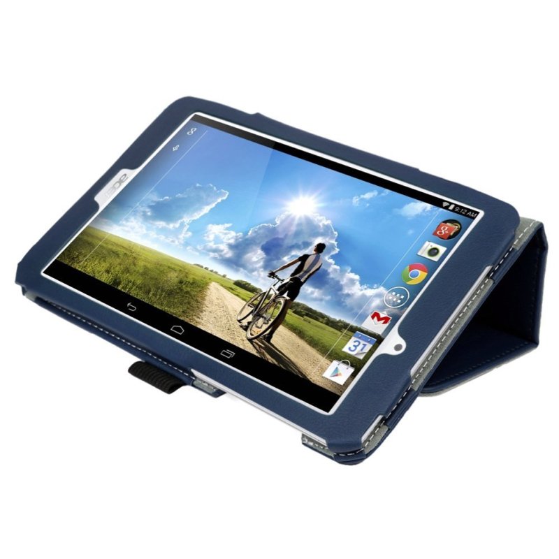 Evecase 885157813556 étui pour tablette 20,3 cm (8") Folio Bleu