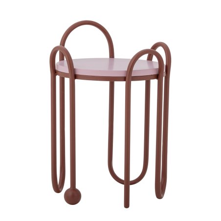 Bloomingville - Whimsica Side Table - Red - Height: 50 cm, Diameter: 40 cm