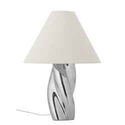 Bloomingville - Silva Table Lamp - Silver - Stoneware