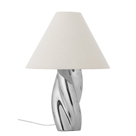 Bloomingville - Silva Table Lamp - Silver - Stoneware