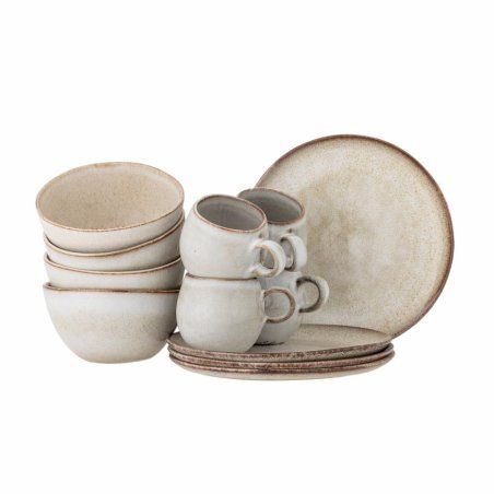 Bloomingville - Sandrine Breakfast Set - Nature - Stoneware