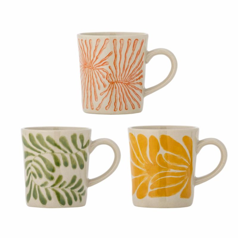 Bloomingville Fauni Tasse Vert, Rouge, Jaune Universel 3 pièce(s)