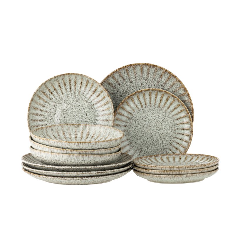 Bloomingville - Fleur Dinnerware Set - Nature - Stoneware