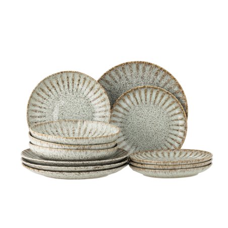 Bloomingville - Fleur Dinnerware Set - Nature - Stoneware