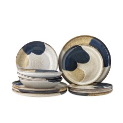 Bloomingville - Jules Dinnerware Set - Grey - Stoneware