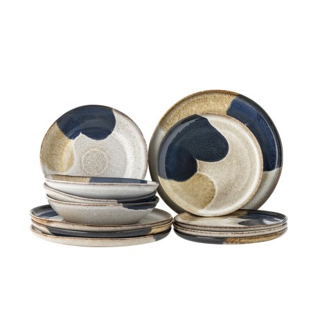 Bloomingville - Jules Dinnerware Set - Grey - Stoneware