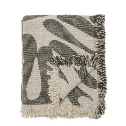 Bloomingville - Alk Throw - Green - Recycled Cotton