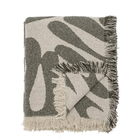 Bloomingville - Alk Throw - Green - Recycled Cotton