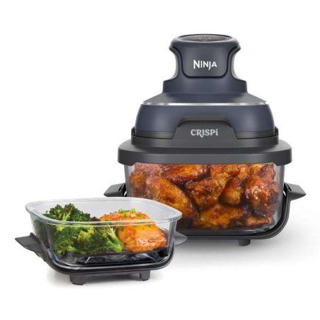 Ninja CRISPi Unique 3,8 L 1700 W Friteuse d’air chaud Bleu, Gris, Transparent