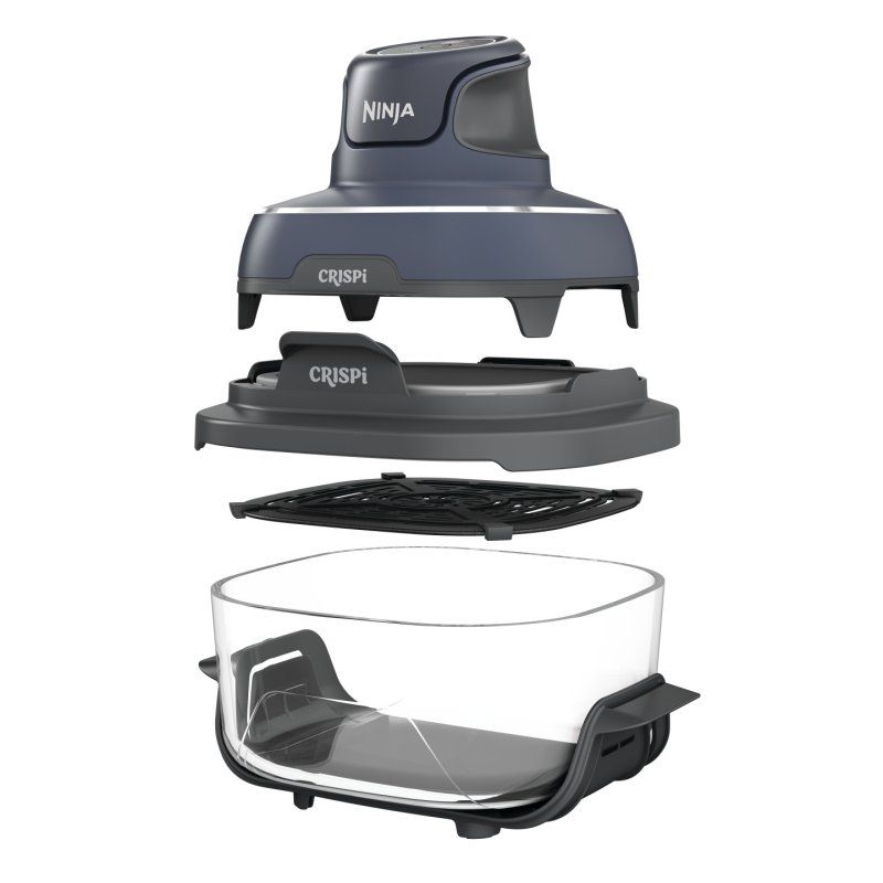 Ninja CRISPi Unique 3,8 L 1700 W Friteuse d’air chaud Bleu, Gris, Transparent