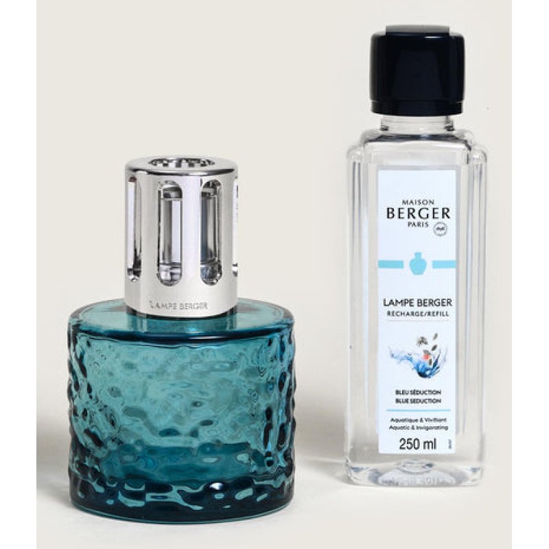 Maison Berger Paris Gift Set Catalytic Lamp Mirage Blue With Blue Seduction Refill 250 Ml