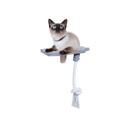 AFP - Skywalk Step In Platform - Wall-mounted cat furniture with rope