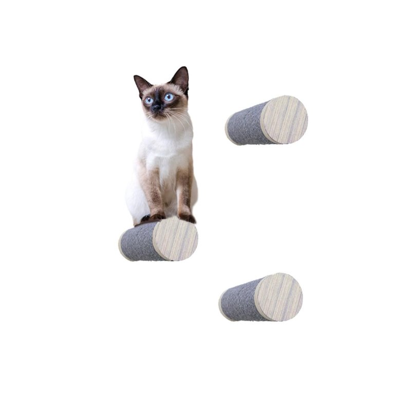 AFP - Skywalk Medium Step Post Playground - Wall-mounted steps with sisal rope