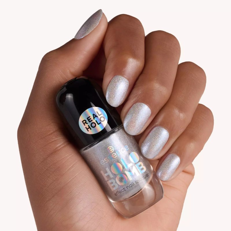 Essence Holo Bomb Nail Polish 01 Ridin' Holo 8 Ml Holographic Nail Polish