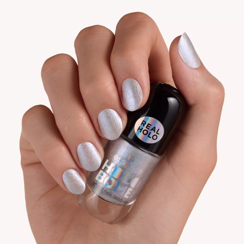Essence HOLO BOMB vernis à ongles 8 ml Argent Holographique