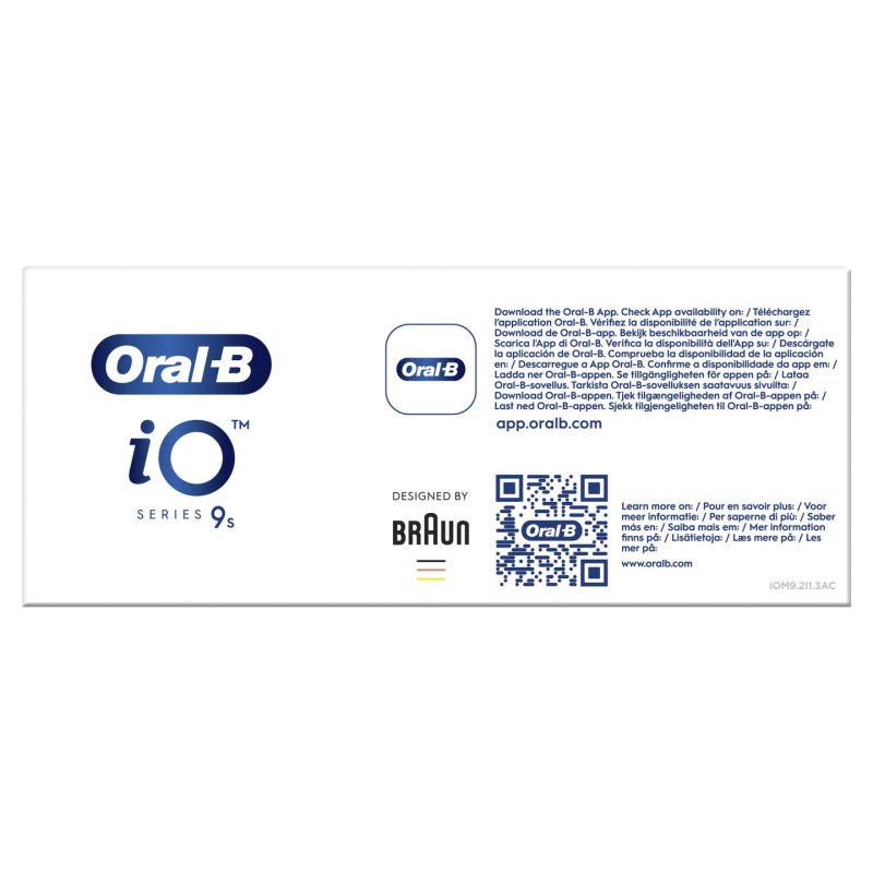 Oral-B iO 9S Adulte Brosse à dents rotative oscillante Blanc