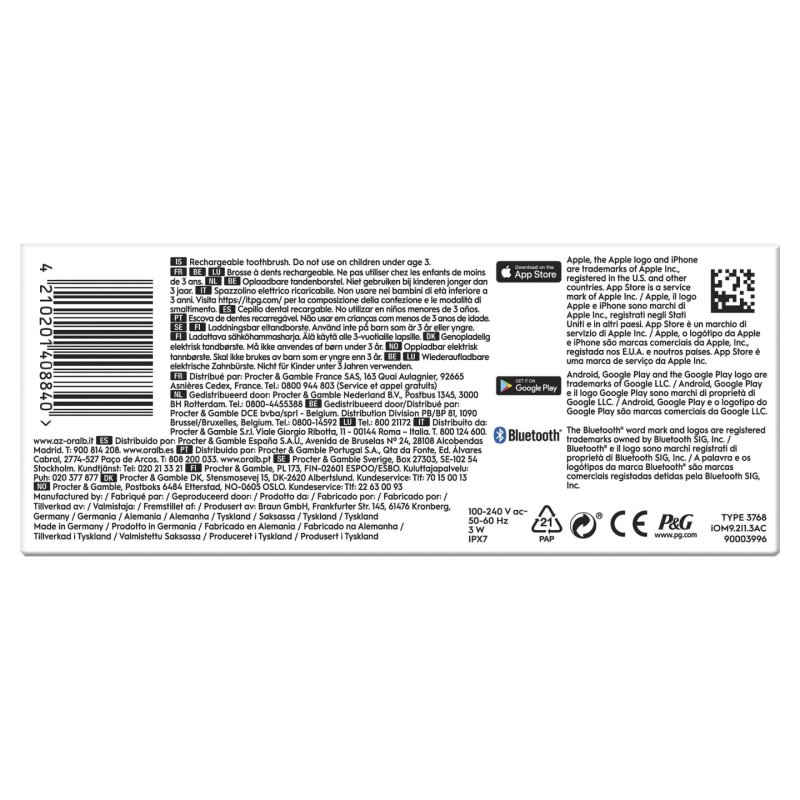 Oralb Io 9s Electric Toothbrush White