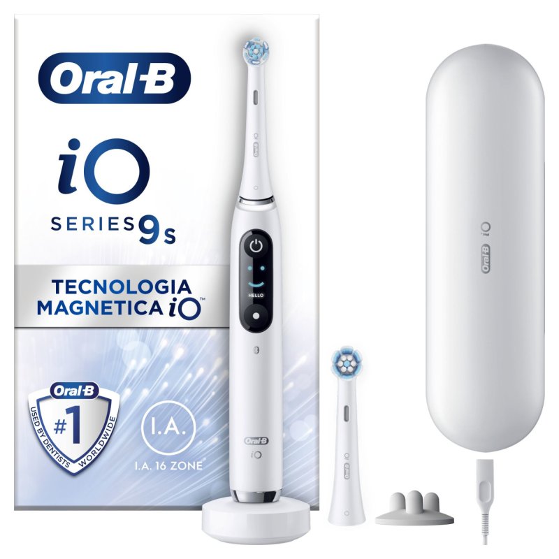 Oral-B iO 9S Adulte Brosse à dents rotative oscillante Blanc