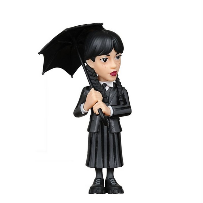 Minix - TV Series 167 - Mercredi - Figurine de Mercredi Addams avec son parapluie 12cm