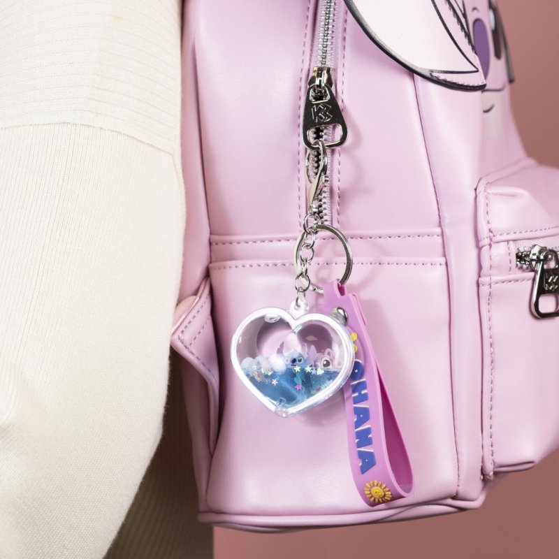 STITCH & ANGEL - Ohana Haert - Porte-Clés 3D 'Liquid'