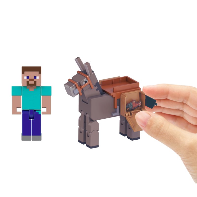 MINECRAFT CORE FIGURE 2-PACK - Steve & Donkey