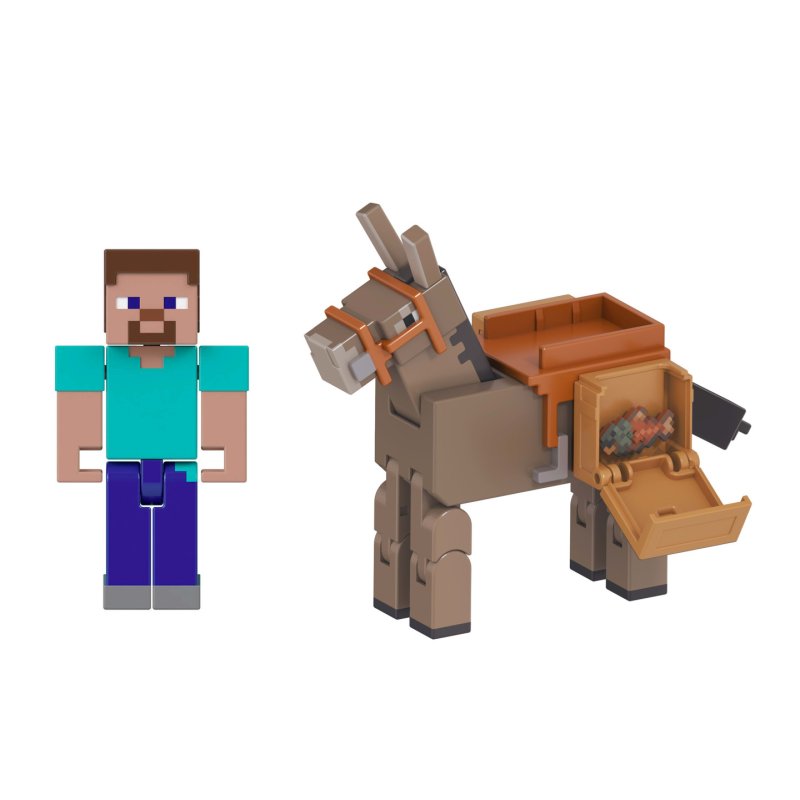 Minecraft Action Figures & Accessories 2-Pack, 3.25-inch Scale Collectible Sets (Characters May Vary)