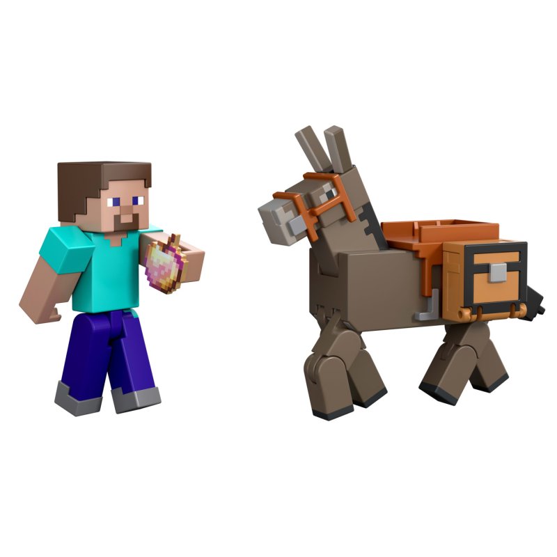 MINECRAFT CORE FIGURE 2-PACK - Steve & Donkey