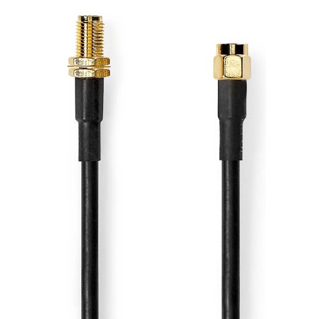 Nedis CSGL02400BK50 coaxial cable 5 m SMA Black